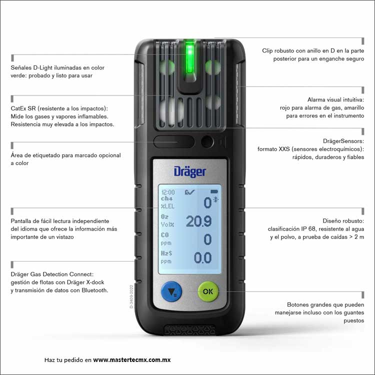 Drager X-am 2800 Deteccion Multigas