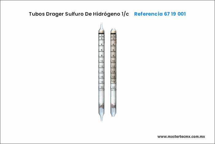 Tubos Drager Sulfuro de Hidrogeno 1/c