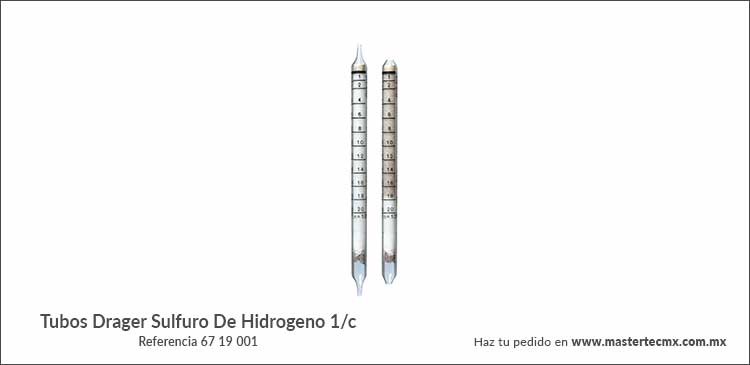 Tubos Drager Sulfuro de Hidrogeno 1/c