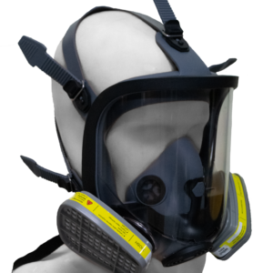 Máscara de respiración cara completa 9800 Vörtex, vista frontal, Sköld Safety