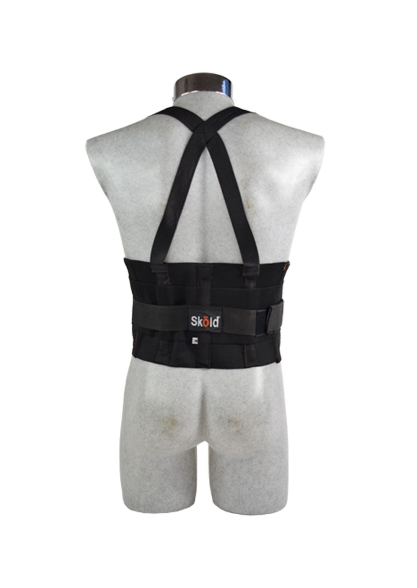 Faja lumbar elástica detalle de varillas y cinturón, Sköld Safety