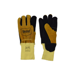 Guante de bombero estructural piel térmica oro y negro, Sköld Safety