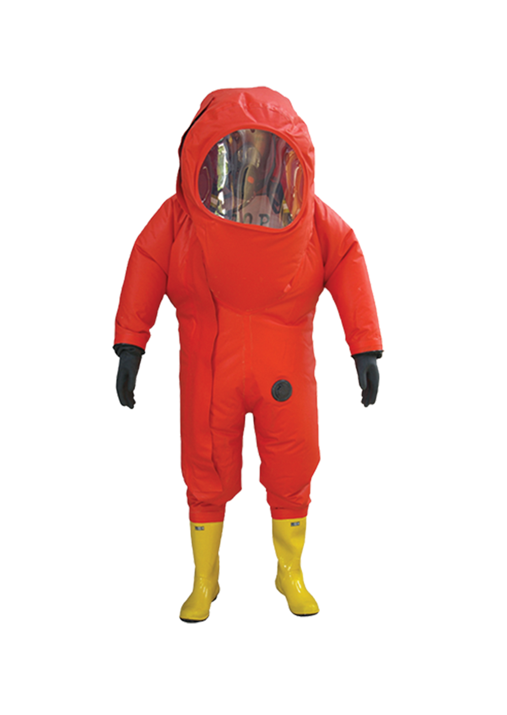 Traje encapsulado Nivel A color naranja para emergencias químicas, Sköld Safety