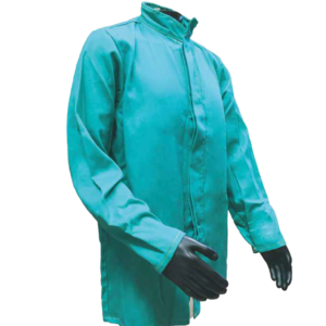 Camisola de algodón ignífugo verde para soldador, Sköld Safety