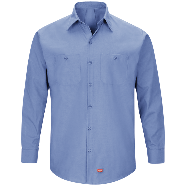 Camisa de trabajo con MIMIX™ RED KAP color Azul - Red Kap | Mastertec