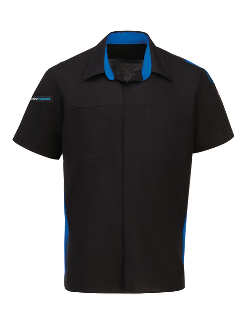 Camisa de taller de alto rendimiento con tecnología OilBlok color Azul - Red Kap | Mastertec