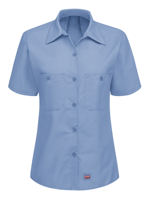 Blusa de trabajo con MIMIX™ Manga corta color Azul - Red Kap | Mastertec