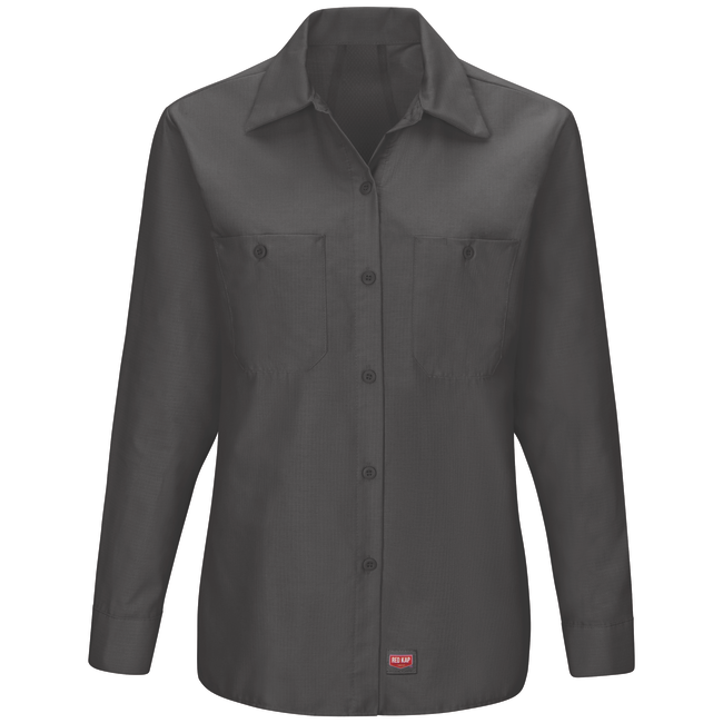 Blusa de trabajo con MIMIX™ color Gris - Red Kap | Mastertec