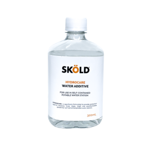 Botella de Hydrocare, aditivo de agua para estaciones lavaojos, Sköld Safety