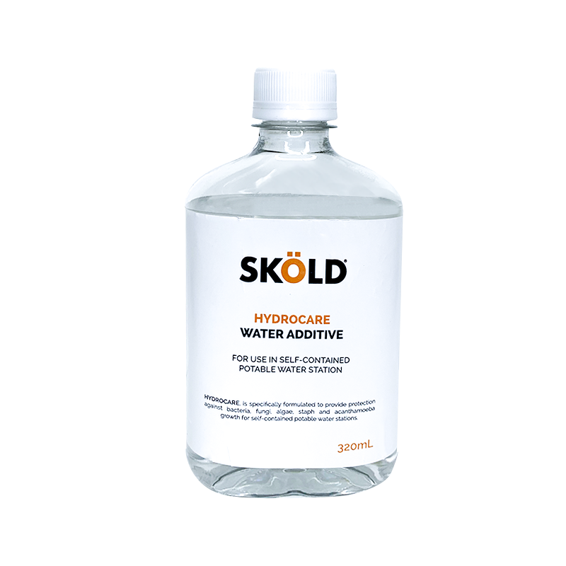 Botella de Hydrocare, aditivo de agua para estaciones lavaojos, Sköld Safety