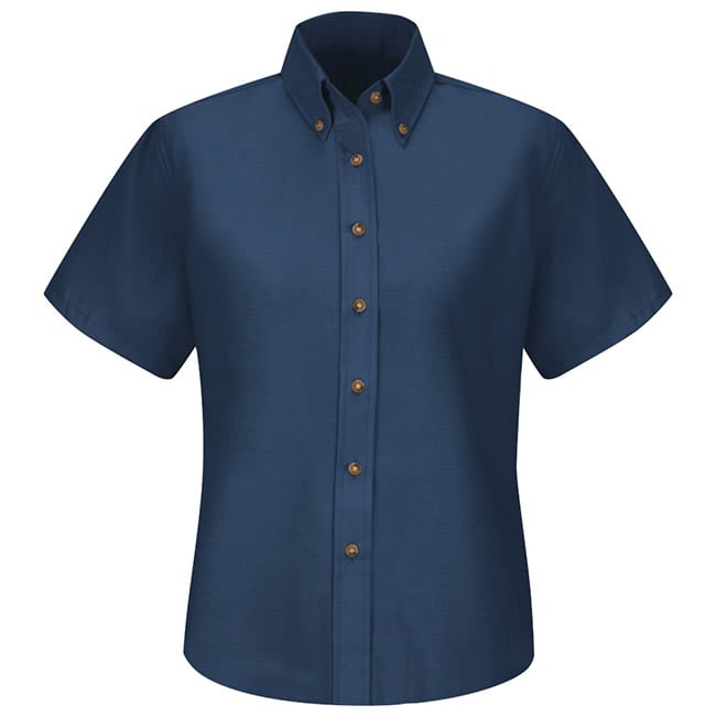 Blusa de vestir de popelina color Navy - Red Kap | Mastertec