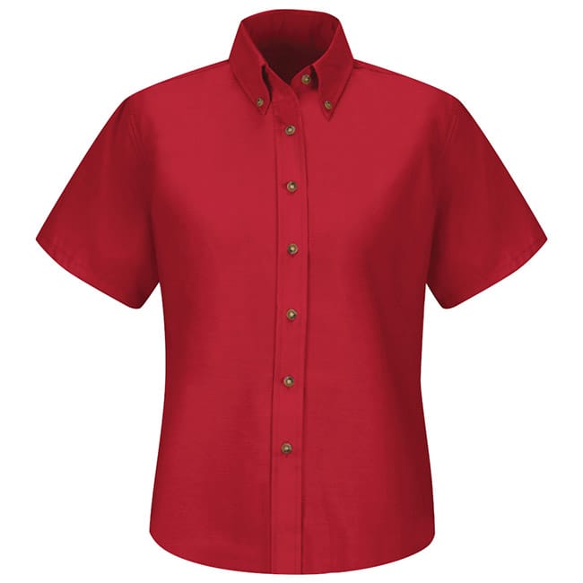 Blusa de vestir de popelina color Red - Red Kap | Mastertec