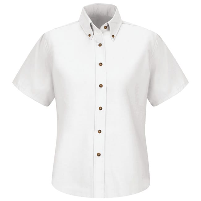Blusa de vestir de popelina color White - Red Kap | Mastertec