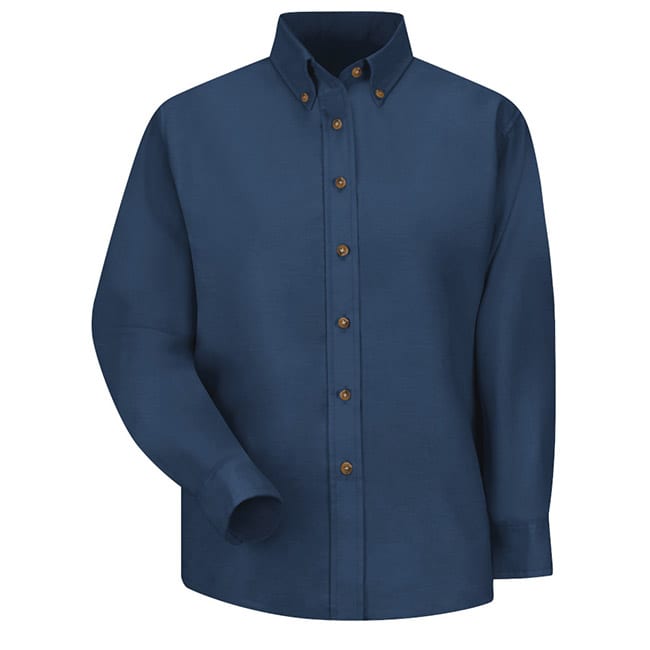 Blusa de vestir de popelina para Dama color Navy - Red Kap | Mastertec