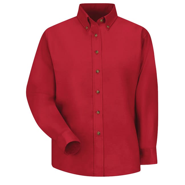Blusa de vestir de popelina para Dama color Red - Red Kap | Mastertec