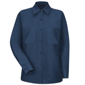 Blusa lisa de trabajo industrial color Navy - Red Kap | Mastertec