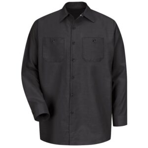 Camisa lisa de trabajo industrial para Hombre color Black - Red Kap | Mastertec