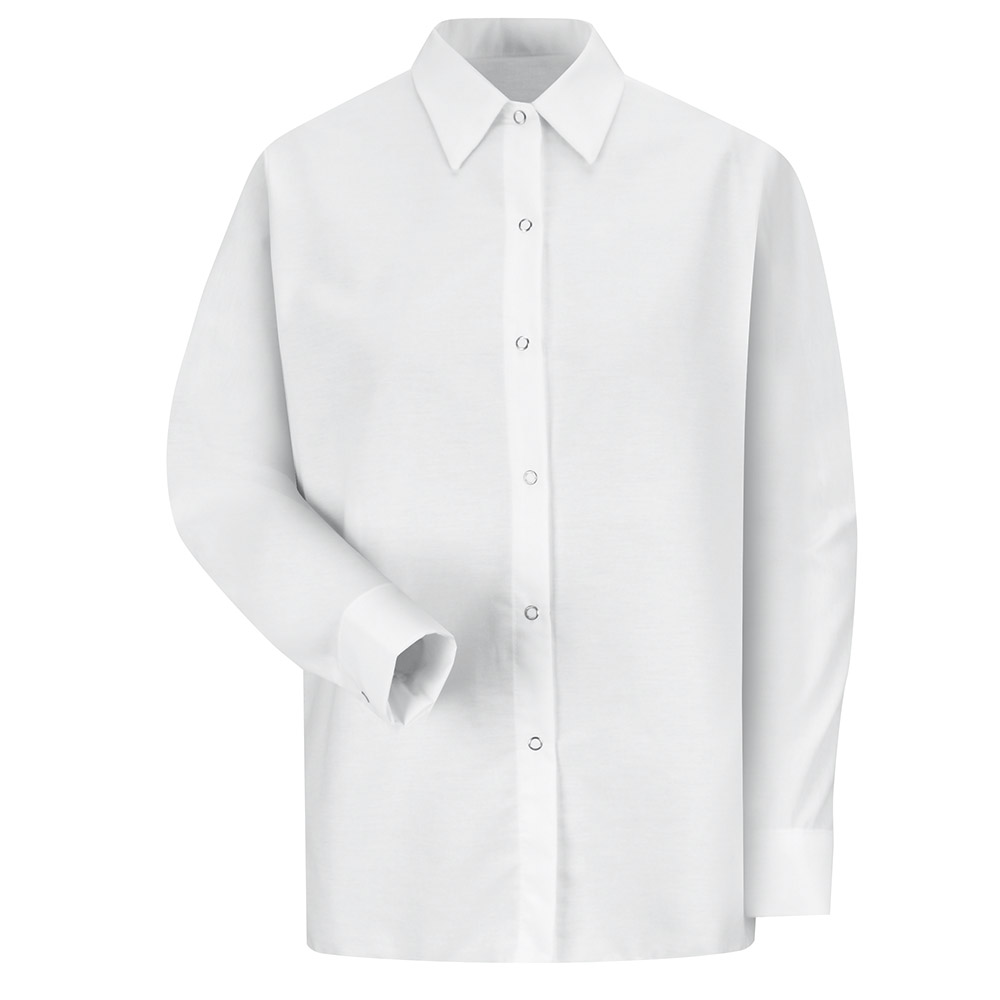 Blusa de trabajo especializada sin bolsillos color White - Red Kap | Mastertec