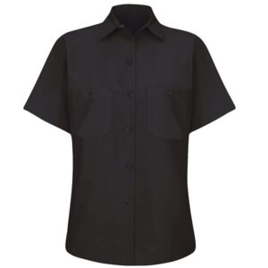 Blusa lisa de trabajo industrial para Dama color Black - Red Kap | Mastertec