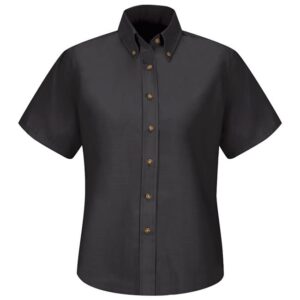 Blusa de vestir de popelina color Black - Red Kap | Mastertec