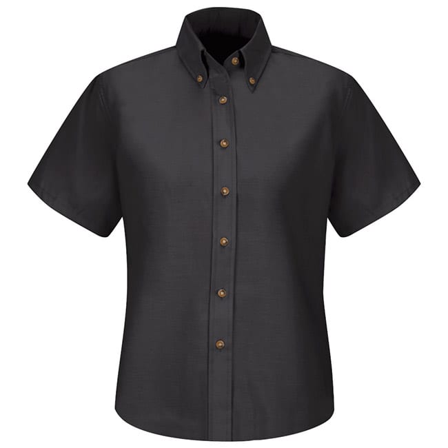 Blusa de vestir de popelina color Black - Red Kap | Mastertec