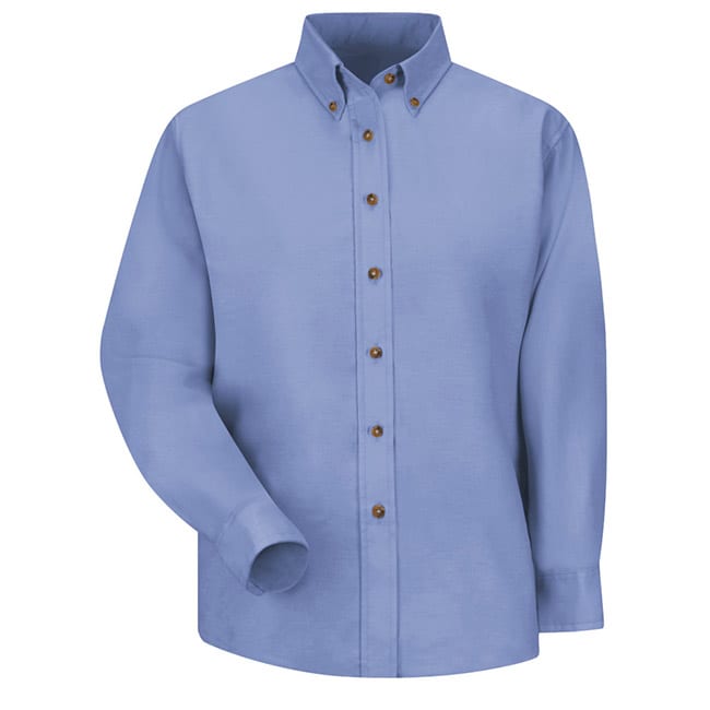 Blusa de vestir de popelina para Dama color Light Blue - Red Kap | Mastertec