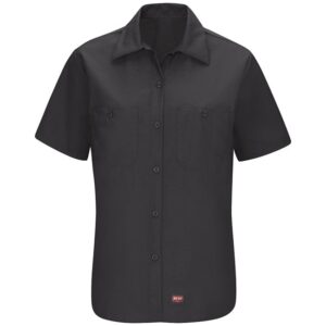 Blusa de trabajo con MIMIX™ Manga corta color Black - Red Kap | Mastertec