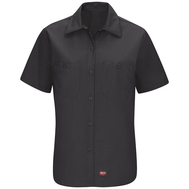 Blusa de trabajo con MIMIX™ Manga corta color Black - Red Kap | Mastertec