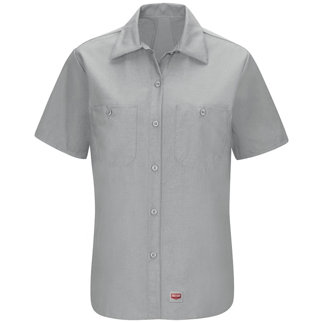 Blusa de trabajo con MIMIX™ Manga corta color Grey - Red Kap | Mastertec