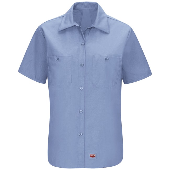 Blusa de trabajo con MIMIX™ Manga corta color Light Blue - Red Kap | Mastertec