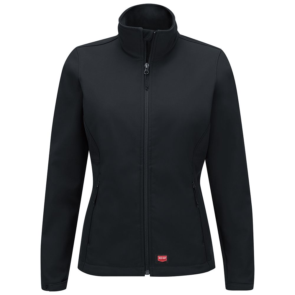 Chamarra impermeable para Dama color Black - Red Kap | Mastertec
