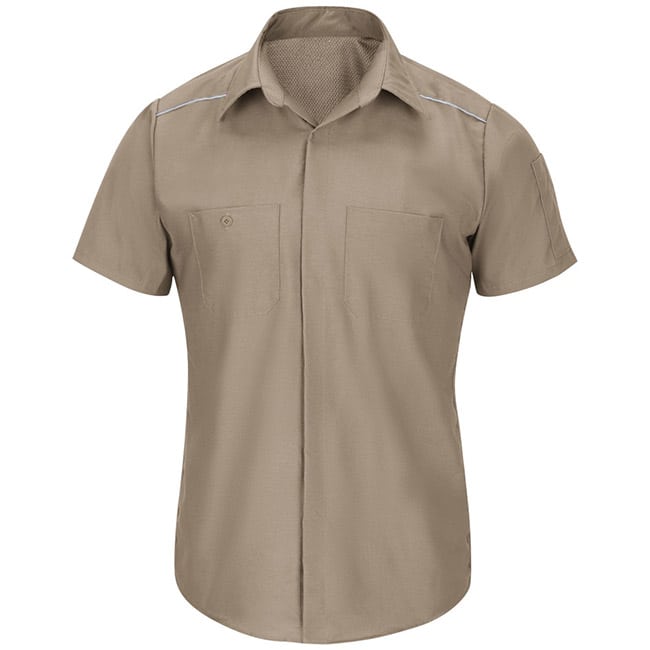 Camisa de trabajo Pro Airflow color Khaki - Red Kap | Mastertec