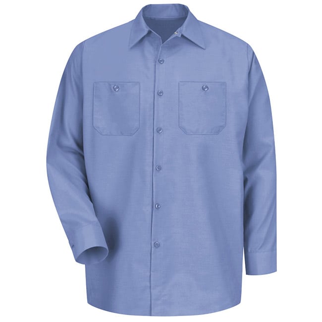Camisa lisa de trabajo industrial para Hombre color Light Blue - Red Kap | Mastertec