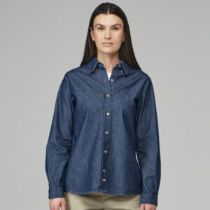 Blusa de manga larga de mezclilla color Indigo Blue - Dickies | Mastertec