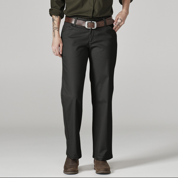 Pantalón de mujer de gabardina stretch color Black - Dickies | Mastertec