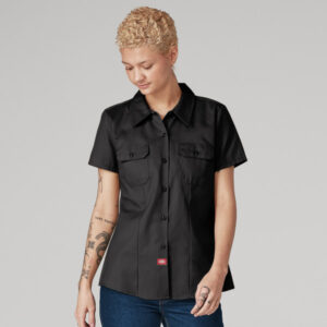 Blusa de trabajo de manga corta color Black - Dickies | Mastertec