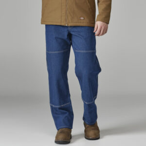 Jeans de doble rodilla color Rinsed Indigo Blue - Dickies | Mastertec