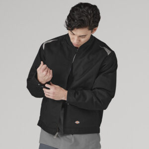 Chamarra insulada de bloque de color color Black Silver - Dickies | Mastertec