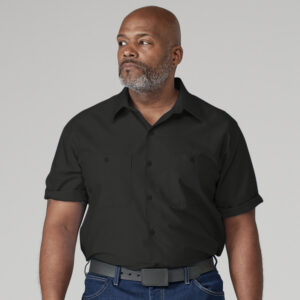 Camisa de manga corta con malla refrescante WorkTech color Black - Dickies | Mastertec