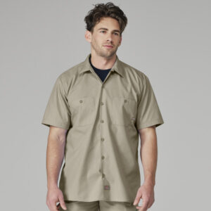 Camisa industrial de manga corta color Desert Sand - Dickies | Mastertec