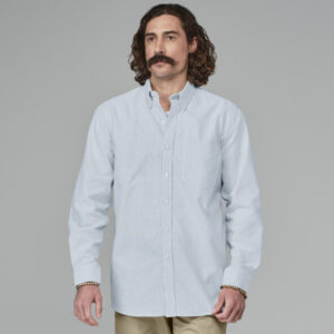 Camisa Oxford de manga larga color Blue White Stripe - Dickies | Mastertec