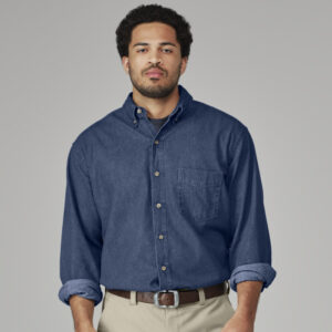 Camisa de mezclilla de manga larga color Indigo Blue - Dickies | Mastertec