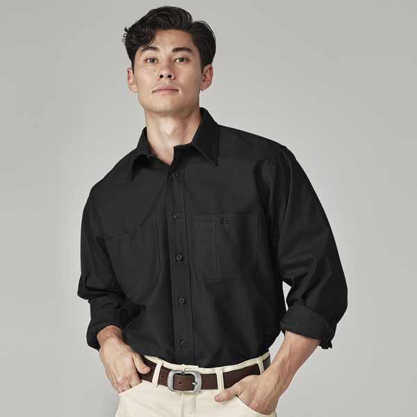 Camisa de trabajo Canvas manga larga color Black - Dickies | Mastertec