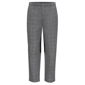 Pantalón de Chef, tipo Baggy para Hombre color Grey Black Plaid - Red Kap | Mastertec
