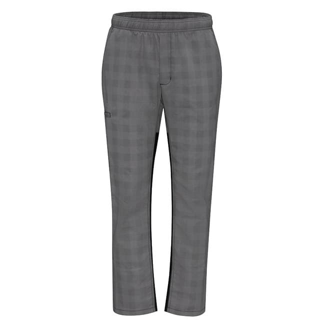 Pantalón para Chef, corte recto, Pro Airflow para Hombre color Grey Black Plaid - Red Kap | Mastertec