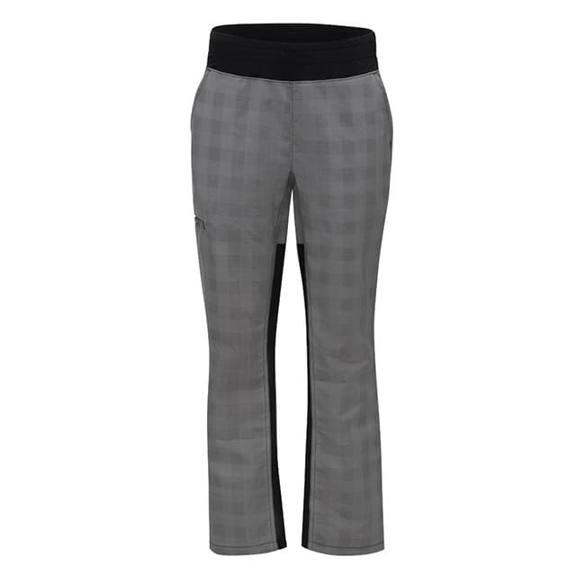 Pantalón para Chef, corte recto, Pro Airflow para Mujer color Grey Black Plaid - Red Kap | Mastertec