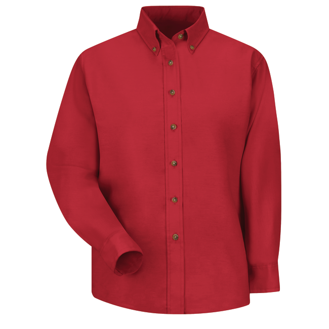 Blusa de vestir de popelina para Dama color Rojo - Red Kap | Mastertec