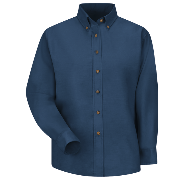 Blusa de vestir de popelina para Dama color Azul - Red Kap | Mastertec