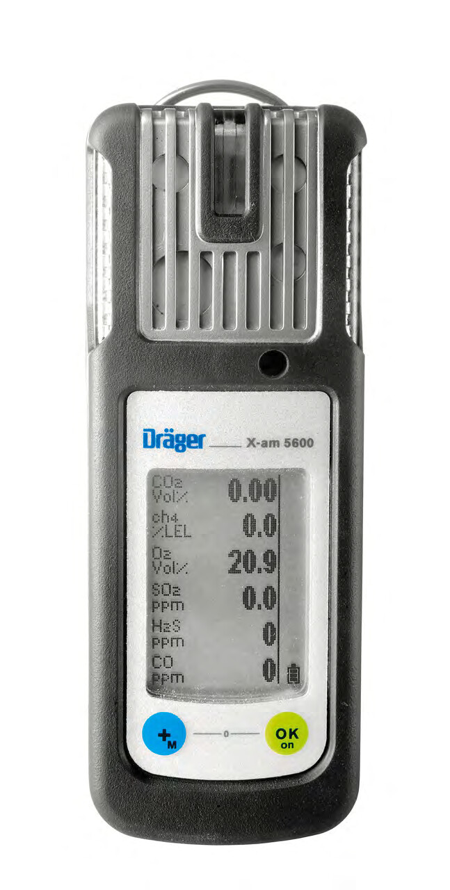 Dräger X-am 5600, detector multigás con sensor infrarrojo